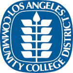 Blue logo of Los Angeles Community College District