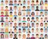 graphic displaying profile photos of people of various ethnicities/race in a grid
